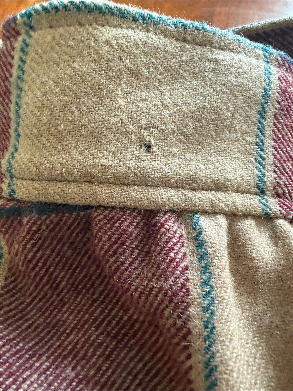 Vintage Pendleton 100% Virgin Wool Buffalo Check Midi Skirt 26” Waist A-line USA - Picture 12 of 14